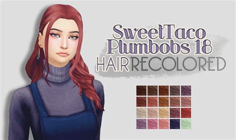 Sims 4 Hairs ~ Whoohoosimblr Sweettacoplumbobs 18 Hair