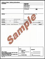 Free Sample Delivery Order Template Photos