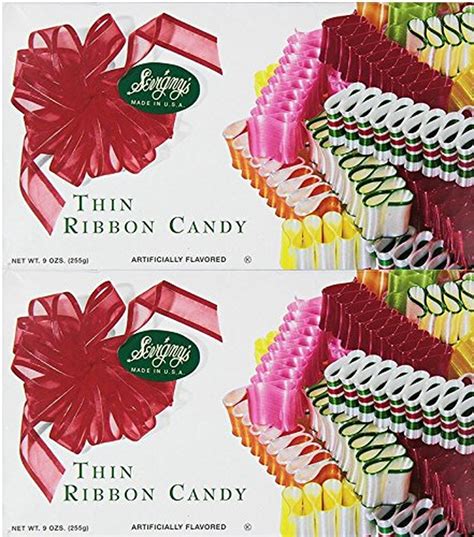 Sevignys Thin Ribbon Candy Made In Usa 9 Oz Box 2 Pack Ebay