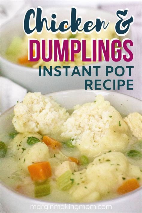 Instant Pot Chicken And Dumplings With Bisquick Recipe Cheap Dinner