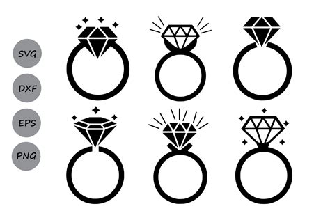 Diamond Ring Svg, Diamond Monogram Frame, diamond svg, Svg Files For