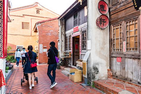 Building View Of Lukang Old Street In Changhua Taiwan Stock Photo