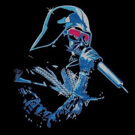 Singing Darth Vader Mc Dj Star Wars Mens T Shirt Karaoke Fun Novelty