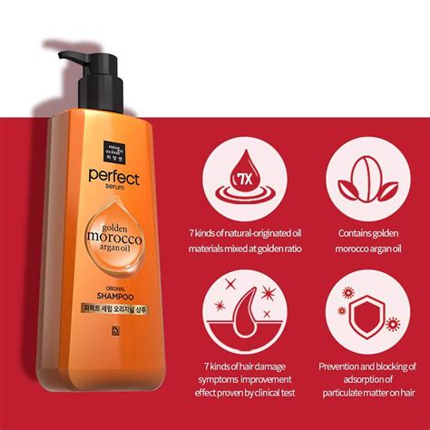 Mise En Scene Perfect Serum Original Shampoo Ml Oz Golden Moroccan Argan Oil Improve