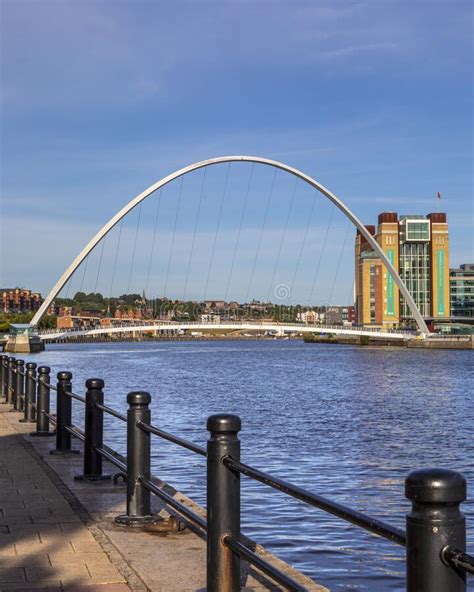 Gateshead Millennium Bridge In Newcastle Upon Tyne Uk Editorial Photo