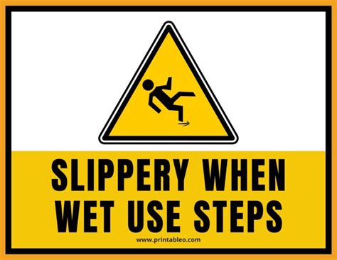 46slippery When Wet Signs Download Free Printable Pdfs