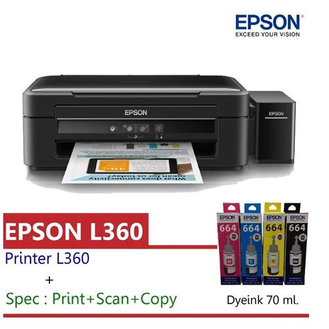 In addition to having the function to print documents, other advantages of this printer are for those of you who need printer drivers and scanners from epson l360, you can download it through the following link. Epson l360 printer specification>epson printer l360 price ...