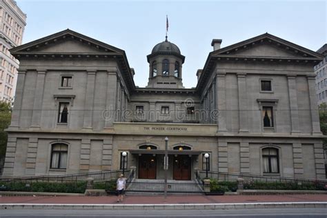 Pioneer Courthouse In Portland Oregon Editorial Photo Image Of