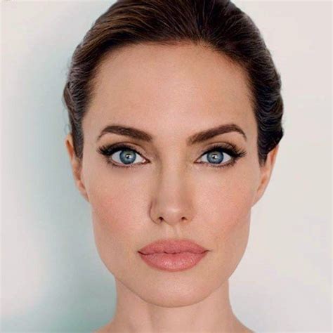 What About These Brows Angelina Is Another Dark Haired Natural Beauty