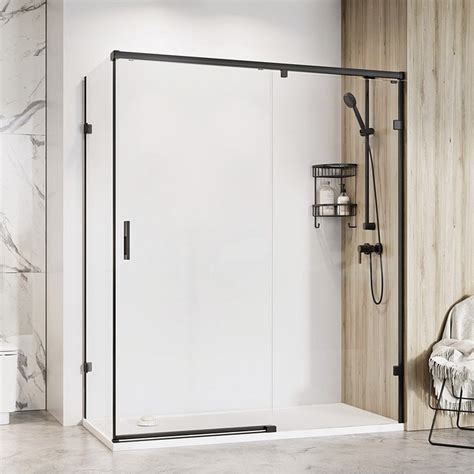 roman liberty 1400 x 800mm lh 10mm sliding shower door for corner fitting low price