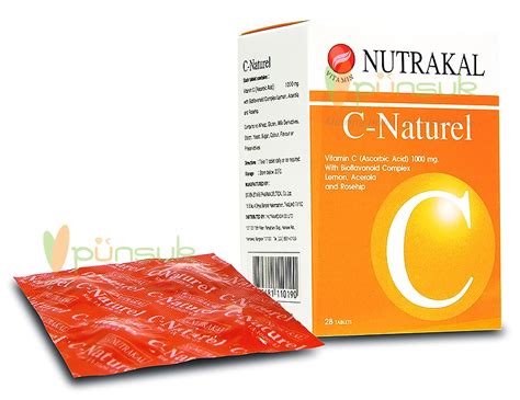 เมก้า วีแคร์ แนท ซี วิตามินซี (30 แคปซูล). NUTRAKAL C-Naturel (28 Tablets) x 2 กล่อง