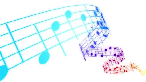 Music Notes Flowing In Rainbow Stock Footage Video 100 Royalty Free