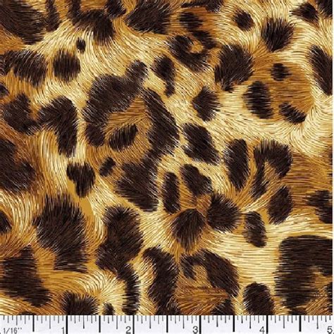 Jaguar Fabric By The Yard Cheetah Print Fabric Leopard Fabric Cat