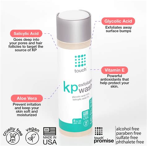 Buy Touch Keratosis Pilaris And Acne Exfoliating Body Wash Cleanser Kp