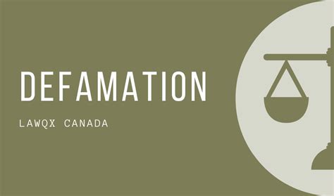 Defamation Law In Ontario Dutton Employment Law