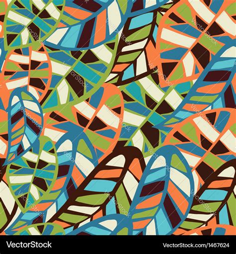 Abstract Leaf Pattern Background Royalty Free Vector Image