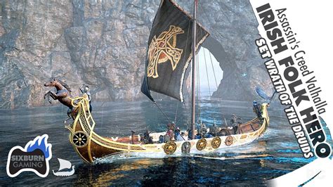 Assassins Creed Valhalla Irish Folk Hero Longship Set Gameplay