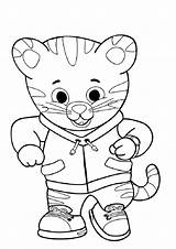Tiger Daniel Coloring Printable Coloringhome Sheets Via Popular Yahoo sketch template