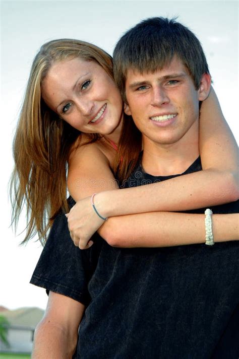Happy Teen Couple Stock Image Image Of Dating Crush 6060851