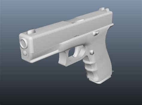 Glock 17 Lowpoly Model Free Vr Ar Low Poly 3d Model Cgtrader
