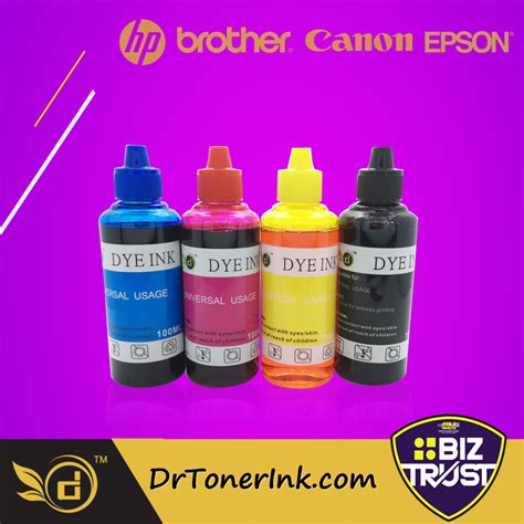 Universal Ink Series Bkcmy Hp Canon Brother Epson Refill