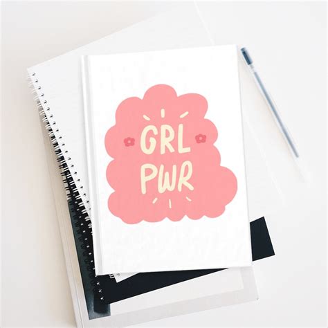 Girl Power Journal Ruled Line Etsy