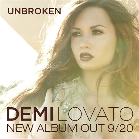 Demi Lovato Unveils Official Unbroken Cover Art ~ My Entertainment World