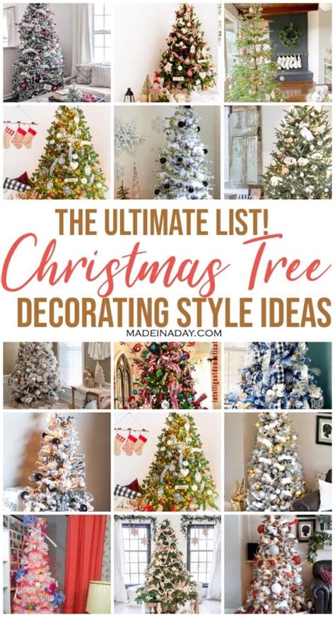 Ultimate List Of 40 Christmas Tree Decorating Styles  Made In A Day