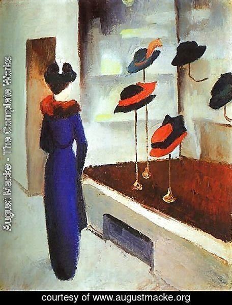 August Macke Milliners Shop Hutladen 1913 Painting Reproduction