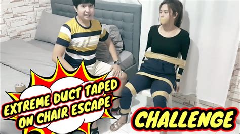 Extreme Taped On A Chair Escape Challenge Jemlex Youtube