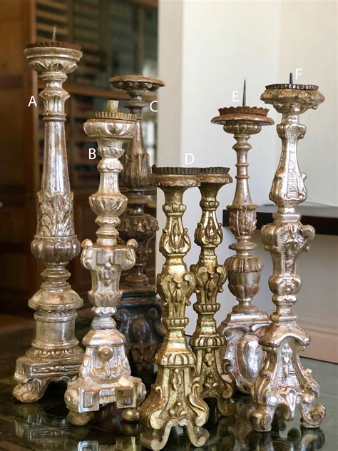 A Wonderful Collection Of Antique Candlesticks European Antiques