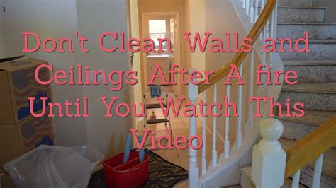 How To Cleaning Walls Ceilings And Basetrim After Firesmoke Damage