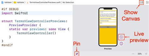 Xcode Previews for View Controllers