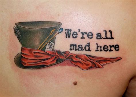 Alice In Wonderland We Re All Mad Here Tattoo Resinbeacharttutorial