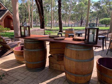 Wine Barrel Bar L22m L X W06m Lukes Barrel Hire Perth