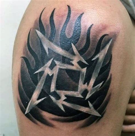 60 Metallica Tattoos Designs For Men Heavy Metal Ink Ideas