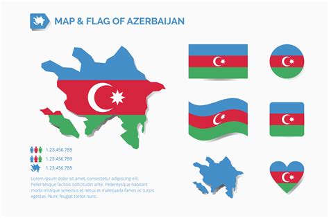 Map And Flag Of Azerbaijan 1936064 Vector Art At Vecteezy