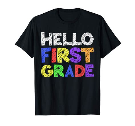 Hello First Grade T Shirt 1st Grade Back To School Seknovelty