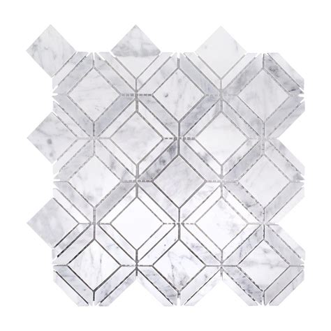Carrara white marble stone mosaic brick subway tile bath wall and msi arabeo carrara herringbone pattern 12 in x 10 mm honed marble mesh mounted mosaic tile sq ft case smot ara hbh the home depot. Jeff Lewis Carlyle Carrara 11-1/8 in. x 11-1/8 in. x 8 mm ...