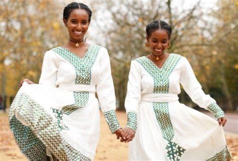 Hermon And Heroda Berhane In Beautiful Habeshas Dress Ethiopian Traditional Dress Ethiopian