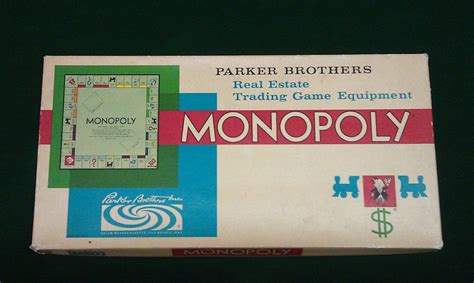 Vintage Monopoly Game From Parker Brothers Monopoly Vintage Board