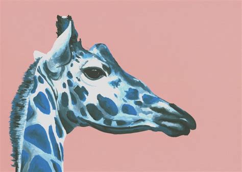 Blue Giraffe Henry Fraser Art