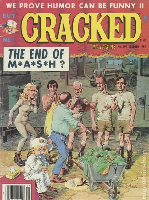 Cracked 190 October 1982 Cover By John Severin Alan Alda Mash Mash