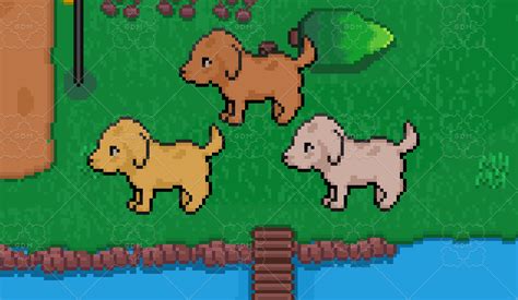 Pixel Dogs Animations Gamedev Market