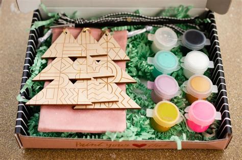 Diy Christmas Kit Ornament Painting Kit Holiday Craft Etsy Diy