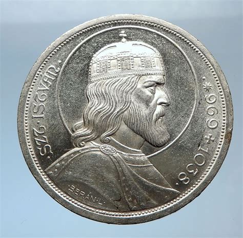 Stephanus verfügt über 43 hochwertige zimmer, 1 tagungsraum, 1 gourmetrestaurant weinhotel st. 1938 HUNGARY King SAINT STEPHEN 900th Large Silver ...