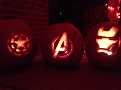 Avengers Pumpkins Pumpkin Carving Easy Pumpkin Carving Marvel