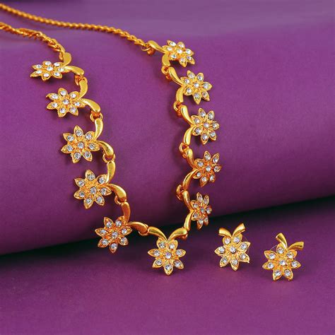 Buy Sukkhi Gold Plated Alloy Necklace Set For Women Online ₹299 From Shopclues
