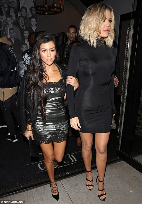 Kourtney And Khloe Kardashian Wear Co Ordinating Dresses For Kendall