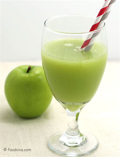 Green Apple Juice With Lemon And Honey Refreshing And Revitalizing